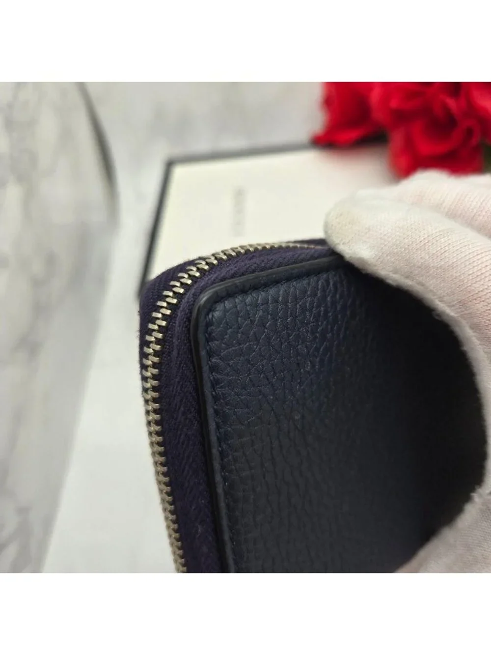 Gucci Wallet Interlocking GG Navy - Picture 7 of 15
